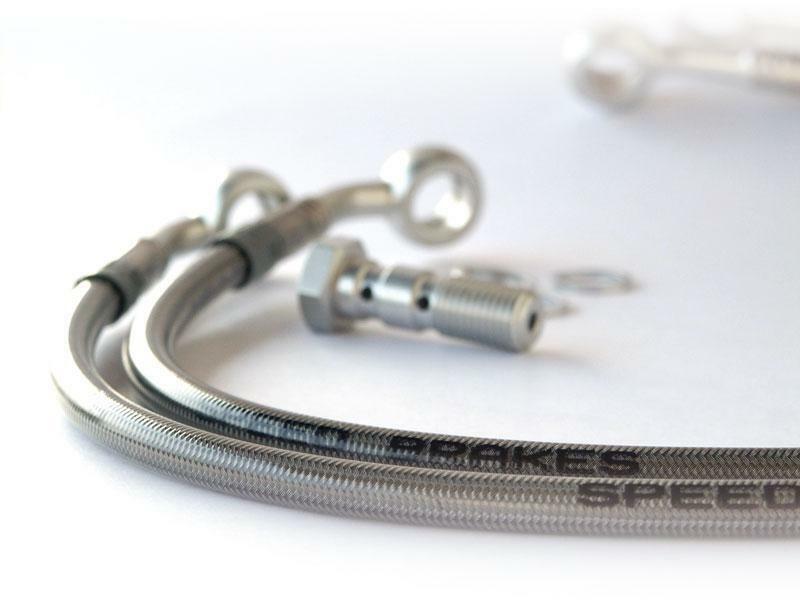 Moto Guzzi California 2 1000 [Tecnium] - Aviation Brake Hose Carbon/Black Banjo