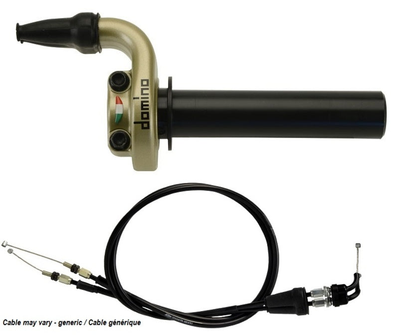 Ktm 520 Exc [DOMINO] - KRE handlebar grips with cables gold