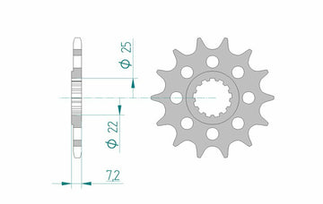 SUZUKI GSX R 750 [2004-2005] - Kettensatz 520 XSR - 17/43-110 - Kettenrad Alu Standard