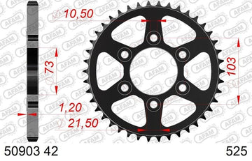 Ducati Multistrada V4 Rally [2023-2025] - Kettenkit 525 XHR4 - 16/42-124 - Standard Kettenrad Stahl