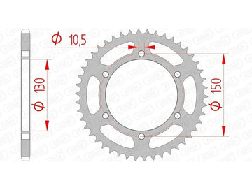 Yamaha XJ 6 F Diversion (RJ 19) [2010-2012] - Kettenkit 520 XSR4 - 16/46-118 - Standard Kettenrad Stahl