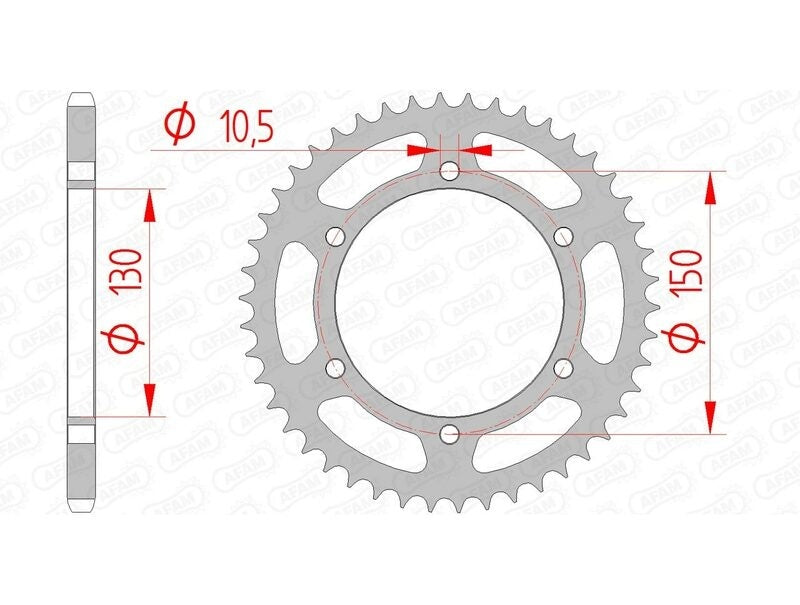 Yamaha XJ 6 F Diversion (RJ 22) [2013-2016] - Kettenkit 520 XSR4 - 16/46-118 - Standard Kettenrad Stahl