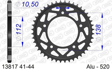 Yamaha YZF-R1 M RN32 [2015-2016] - Kettenkit 520 XHR4 - 16/41-114 - Standard Kettenrad Alu
