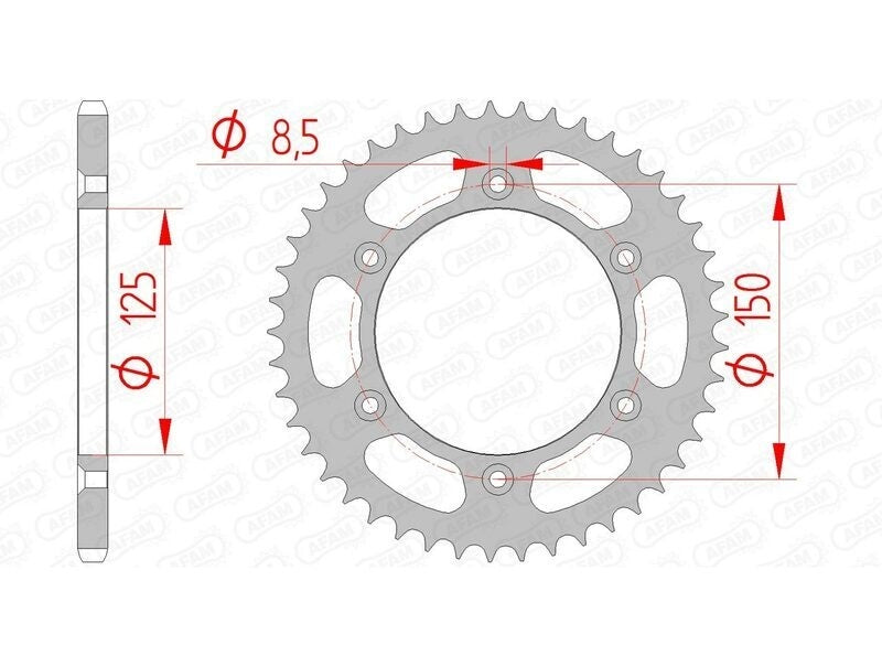 KTM 990 RC R [2025-2026] - Kettenkit 520 XHR4 - 16/43-116 - Standard Kettenrad Stahl