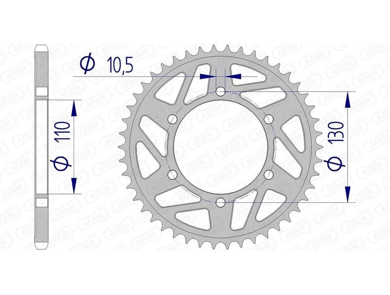 Suzuki GSX-S 950 ABS [2022-2026] - Kettenkit 520 XHR4 - 17/44-116 - Standard Kettenrad Alu
