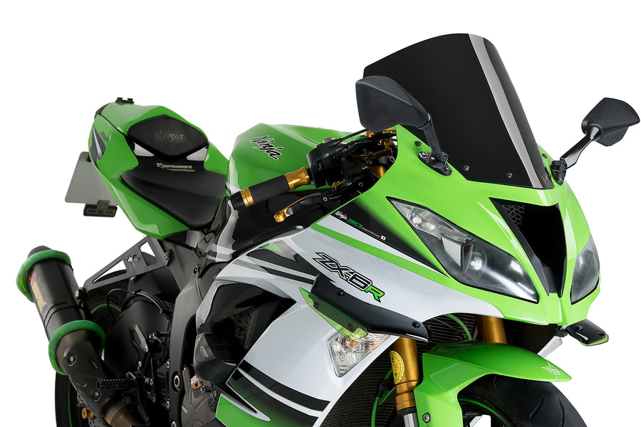 KAWASAKI ZX-6R NINJA [2018] - R-Racer Screen | Black | PUIG 3629N