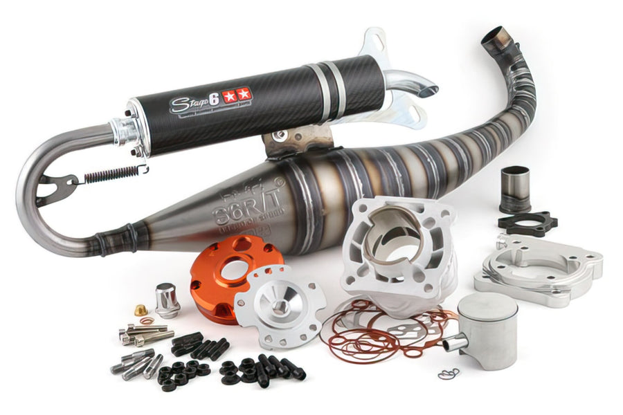 Yamaha Aerox Naked 50 2T LC CAT [2004–] - Motorpack Zylinderkit Auspuff R/T 70ccm