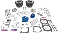 Harley-Davidson FLHCS 1923 Softail Heritage Classic 117 [2026] - 132" Power Package Motorleistungs-Kit – Oberfläche: Schwarz, Hervorgehobene Lamellen – Bild 3