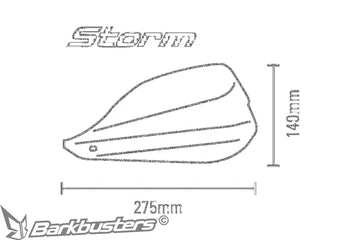 Royal Enfield Classic [BARKBUSTERS] – STORM handguards for 22 mm handlebars