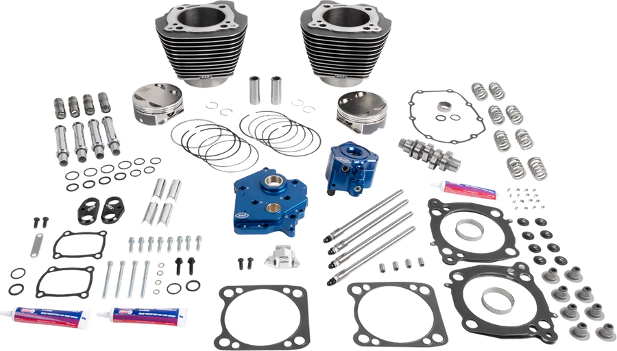 Harley-Davidson FLSTFI 1923 Softail Fat Boy Gray Ghost 117 [2026] - 132" Power Package Motorleistungs-Kit – Oberfläche: Black Granite – Bild 1