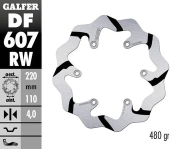 Ktm 350 GS [1981] - BRAKE DISC FIXED WAVE GROOVED OVERSIZE – picture 2