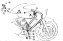 Honda Varadero 125 [2001-2006] - motor protection bar-1