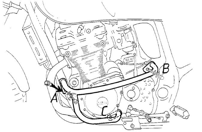 Suzuki GSF 600 S Bandit [2000-2004] - Motor protection bar