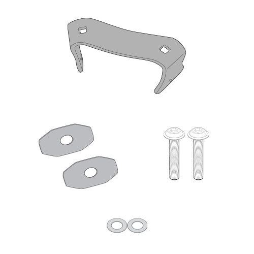 BMW F 900 GS [GIVI] - Kit for mounting the PLO5145MK - PLO5145CAM - PLOS5145CAM to be used when mounting without a top case