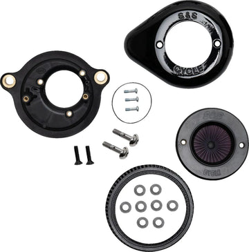 Harley-Davidson FXFB 1750 Softail Fat Bob 107 [2021] - Air Stinger Stealth Luftfiltersatz – Oberfläche: Schwarz – Bild 1