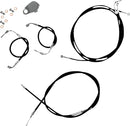 Harley Davidson Fxdrs 114 [LA CHOPPERS] - Standard Black Vinyl Handlebar Cable/Brake Line Kit