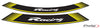 PUIG Racing Rim Edge Sticker - Universal | Yellow | PUIG 5531G