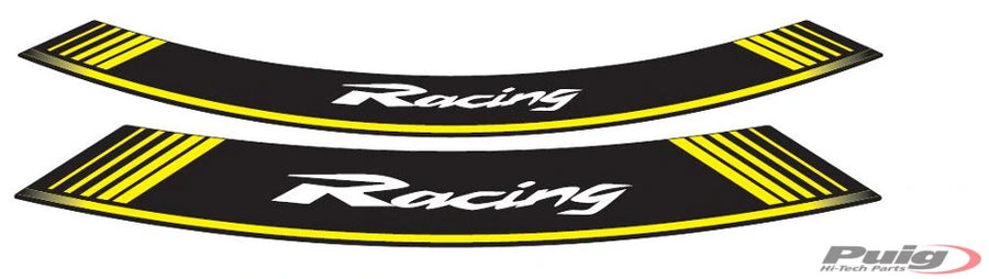 PUIG Racing Rim Edge Sticker - Universal | Yellow | PUIG 5531G