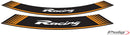 PUIG Racing Rim Edge Sticker - Universal | Orange | PUIG 5531T