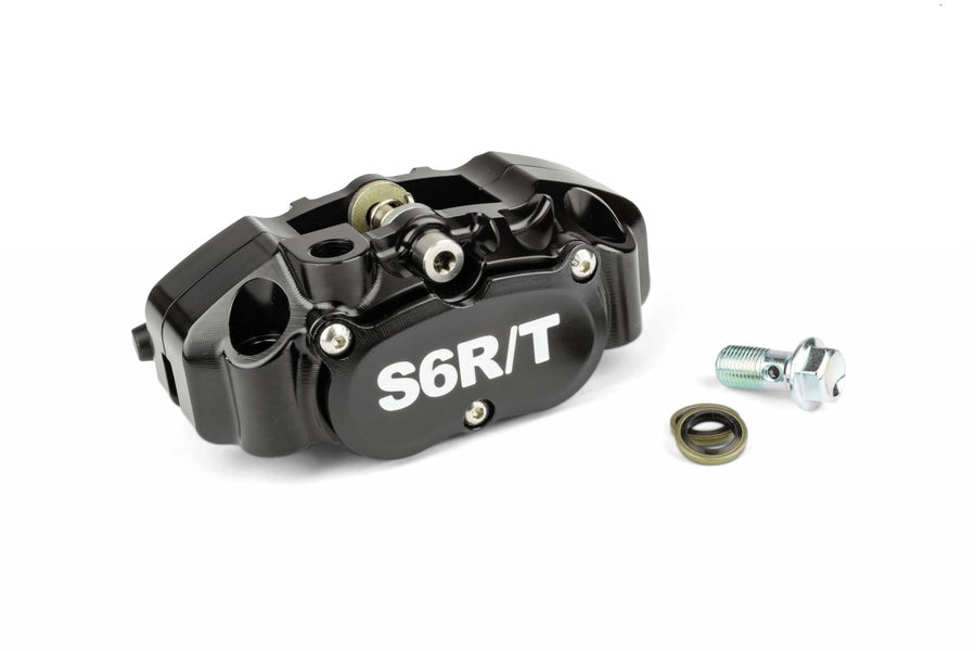 MBK Nitro 50 2T LC [2000–] - 4-Kolben Bremssattel mit Adapter Schwarz