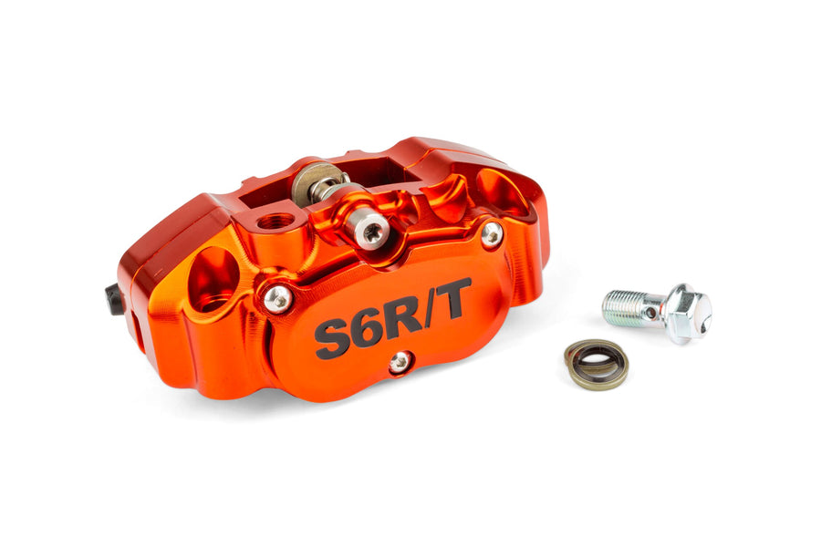 Yamaha Aerox 50 2T LC [2000–] - 4-Kolben Bremssattel mit Adapter Orange