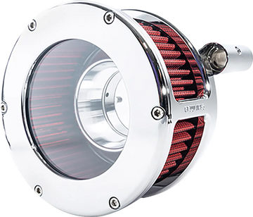 Harley-Davidson FXSE 1800 Pro Street Breakout CVO [2016-2017] - BA Luftfilterkit – Oberfläche: Verchromt, Rot, Klar – Bild 1
