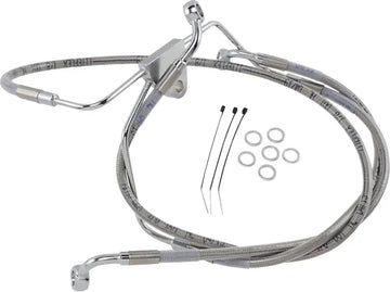 Harley Davidson Flhtcui [DRAG SPECIALTIES] - Stainless Steel Brake Line Kit, Extended