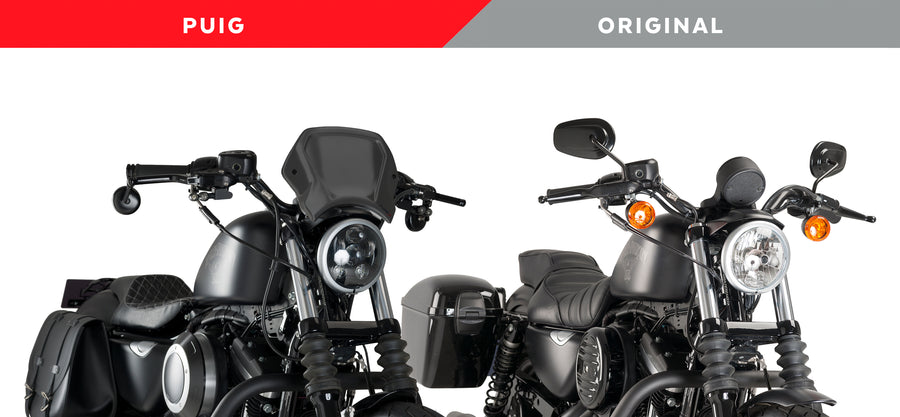 HARLEY DAVIDSON SPORTSTER 883 IRON XL 883 N [2012] – ALU FRONT PLATE – BLACK
