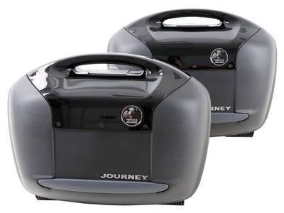 Side cases [Hepco & Becker] - Journey 42 case set with black cover – universal
