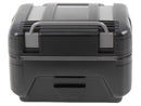 Topcase [Hepco & Becker] - Gobi Black Edition mit silbernen Inlays – für Topcaseträger