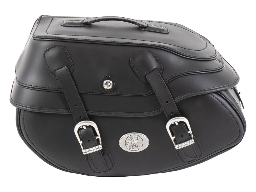Motorradtasche [Hepco & Becker] - Leder Buffalo Big schwarz links – C-Bow