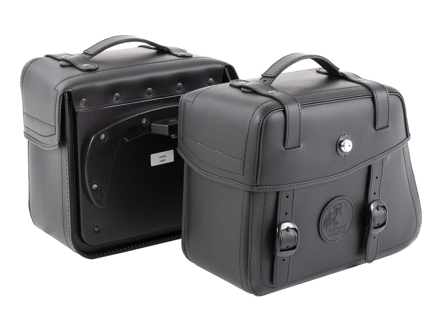 Motorradtasche [Hepco & Becker] - Ledertaschensatz Rugged 21 L- schwarz – C-Bow