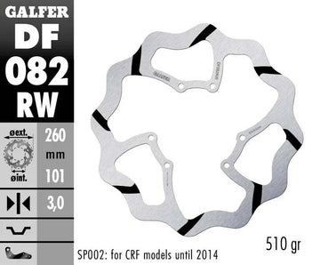 Red Moto CRF 450 RX Enduro [2017-2018, 2019-2020] - Oversize Wave® brake disc - picture 2