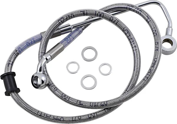 Harley Davidson Fxsb [DRAG SPECIALTIES] - Extended Stainless Steel Brake Line