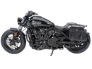 Indian 101 Scout [2025-2026] - Set: Ledertaschenhalter Cutout schwarz inkl. Rugged Ledertaschen schwarz