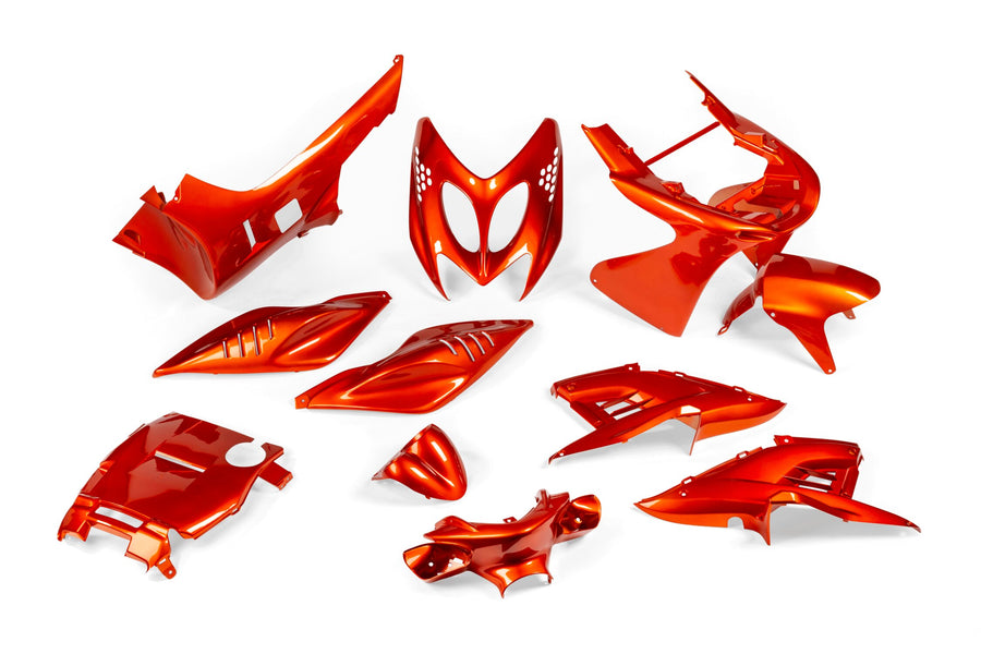 Yamaha Aerox Naked 50 2T LC CAT [2004–] - Verkleidungskit 11 Teile orange