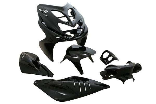 Yamaha Aerox Naked 50 2T LC CAT [2004–] - Verkleidungskit mit Beleuchtung, schwarz