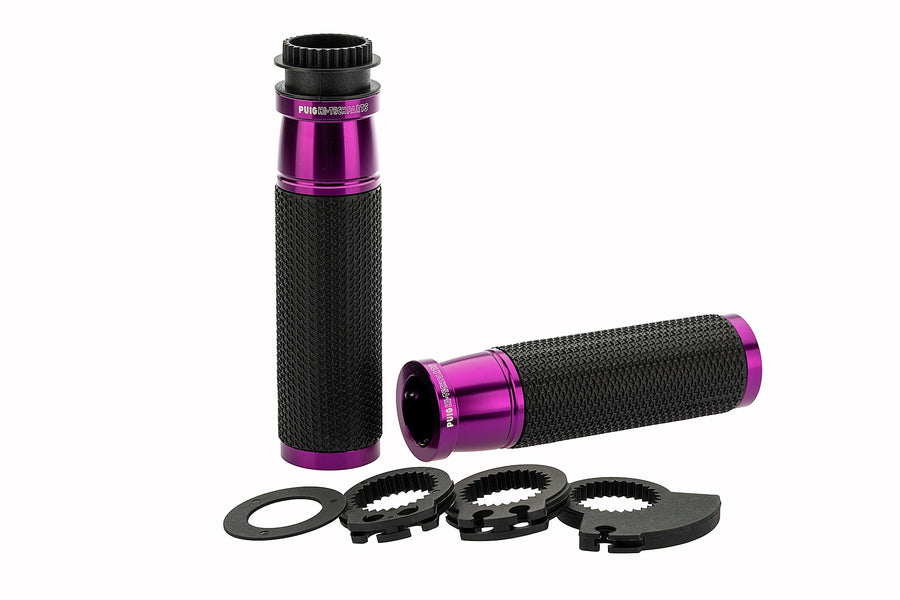BMW F 900 R [2025] - PUIG Hi-Tech Ascent Grips | Purple | PUIG 6326L