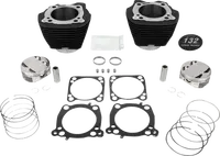 Harley-Davidson FLHTCUTG 1868 Tri Glide Ultra 114 [2025] - 132" Hochverdichtungs- / 136" Big Bore Kit – Oberfläche: Schwarz, Hervorgehobene Lamellen – Merkmal: 0,00 cm³ Kuppelvolumen – Bild 9