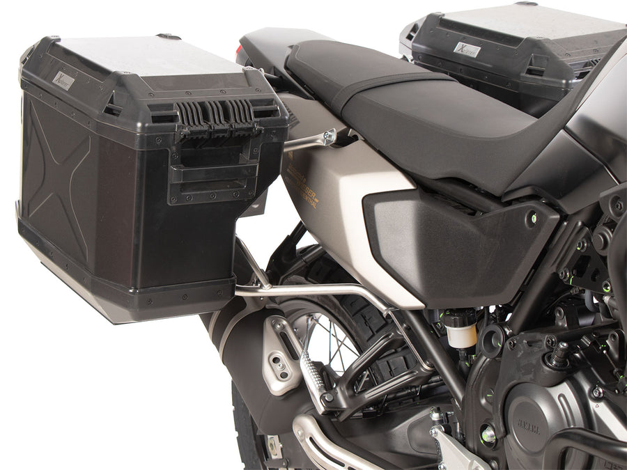 Yamaha Ténéré 700 [2025-2026] - Kofferträgerset Cutout Edelstahl inkl. Xplorer Cutout Kofferset schwarz
