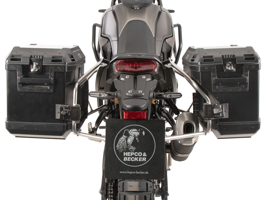Yamaha Ténéré 700 [2025-2026] - Kofferträgerset Cutout Edelstahl inkl. Xplorer Cutout Kofferset schwarz