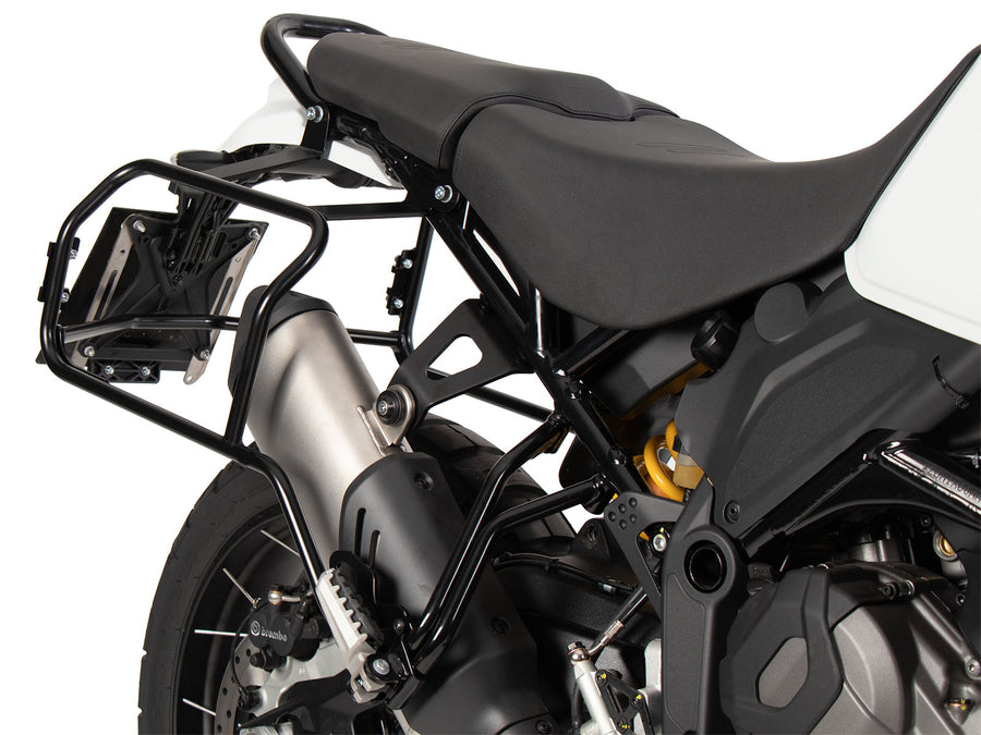 Ducati DesertX Rally [2024-2026] - Kofferträgerset Cutout schwarz inkl. Xplorer Cutout schwarz Kofferset