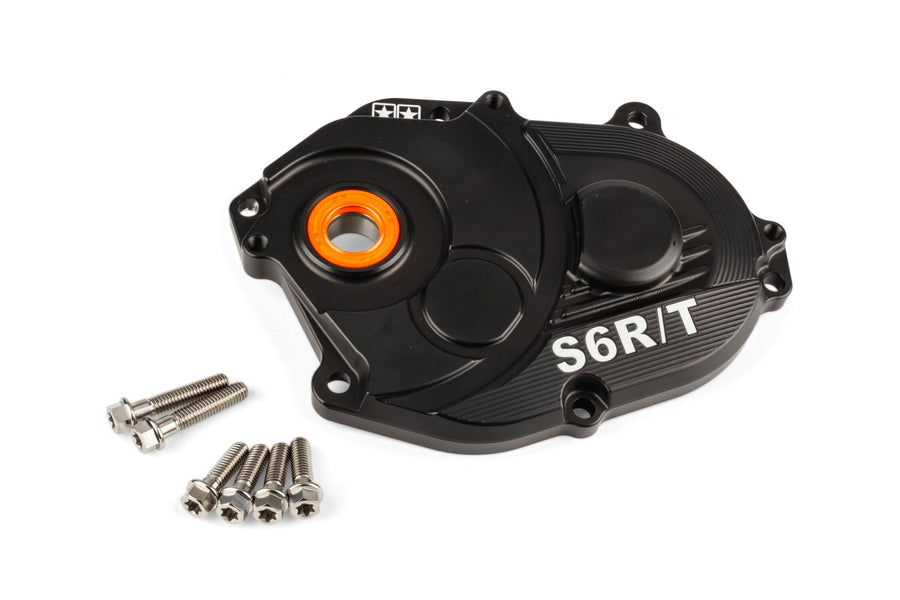 Aprilia SR Netscaper 50 2T LC - Gearbox cover R/T Black titanium screws