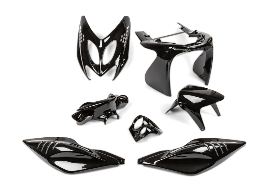 Yamaha Aerox 50 2T LC CAT [2004–] - Verkleidungskit mit Beleuchtung, schwarz