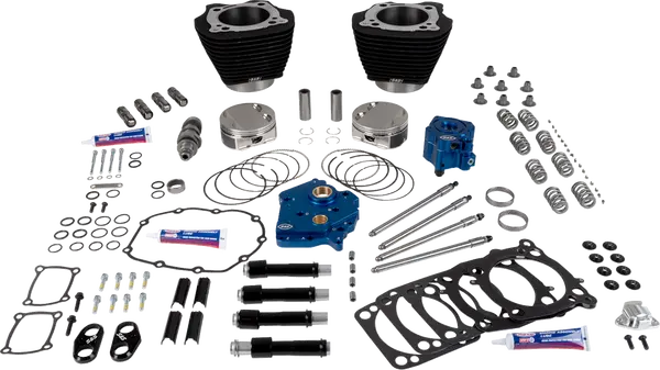 Harley-Davidson Fxlrs 1923 ABS [2026] - 129" Power Package Motorleistungs-Kit – Oberfläche: Schwarz, Nicht hervorgehobene Kühlrippen – Merkmal: Schwarze Stößelstangenrohre – Bild 2