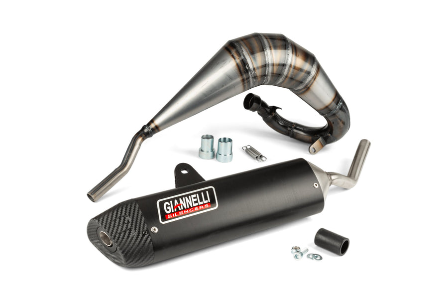 Fantic XM 50 2T - Auspuff mit schwarzem ESD Enduro