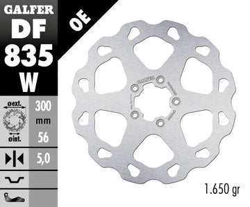 Harley-Davidson XL 1200 T Sportster Superlow [2019, 2020] - Wave® brake disc - surface: silver, stainless steel - picture 2