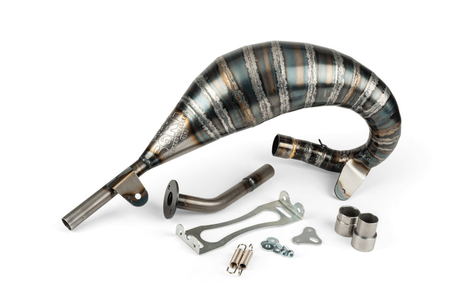 Beta RR SM 50 2T - Auspuff R/T 70–80 Schwarz / Orange