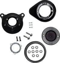 Harley-Davidson FLHTCUTG 1690 Trike Tri Glide Ultra Classic [2009] - Mini Teardrop Stealth Luftfilter-Kit – Oberfläche: Silber – Bild 6