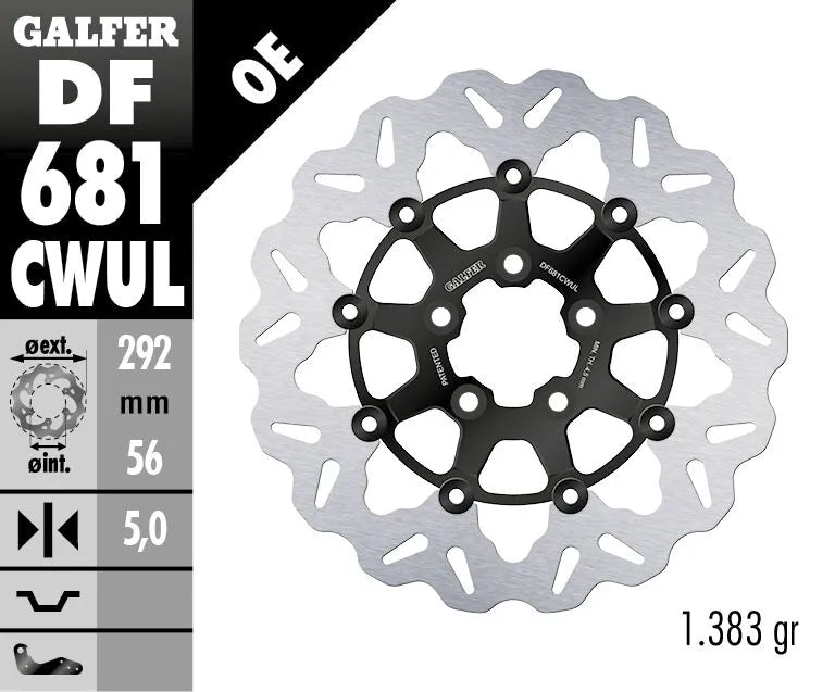Harley-Davidson XL 1200 R Sportster Roadster [2008] - brake discs - surface: black, silver - picture 2
